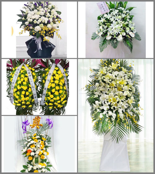 福建福州长乐市玉田镇琅岐村白事花篮预定